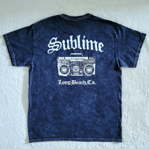 Sublime👑 Long Beach🏖 Boom Box🎶 Mineral Washed Graphic Tee👕 - NWT - Picture 8 of 12